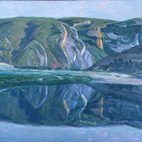 Atardecer en otoño en Tobalina. Reflejos