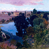 Boceto de Tarde de septiembre a orillas del Zadorra (Trespuentes)